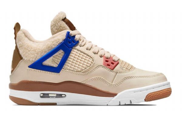 Nike Air Jordan 4 Retro Gs Basketball Sko Til Mænd Khaki