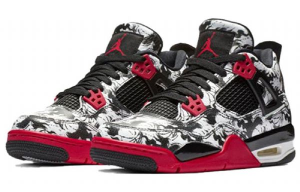 Nike Air Jordan 4 Retro Gs Basketball Sko Til Mænd Sort