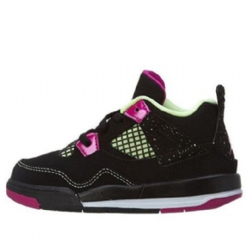 Nike Air Jordan 4 Retro Ls Td Sko Til Børn Sort