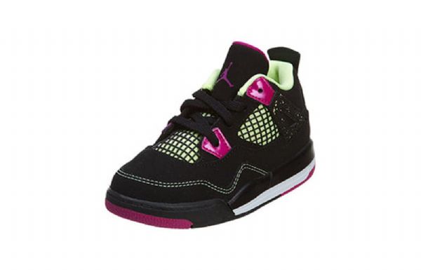 Nike Air Jordan 4 Retro Ls Td Sko Til Børn Sort