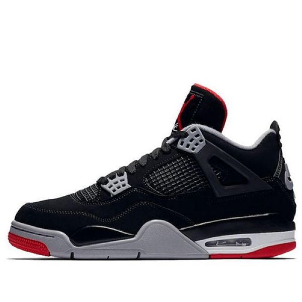 Nike Air Jordan 4 Retro Og Basketball Sko Til Mænd Sort Rød