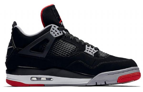 Nike Air Jordan 4 Retro Og Basketball Sko Til Mænd Sort Rød