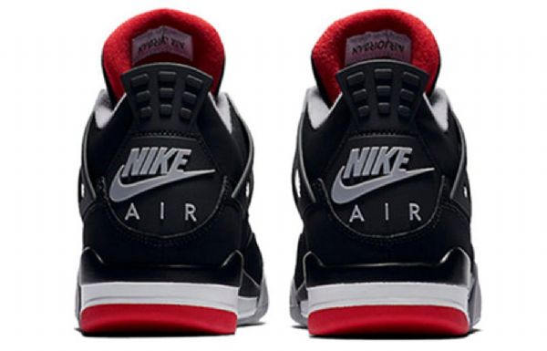 Nike Air Jordan 4 Retro Og Basketball Sko Til Mænd Sort Rød