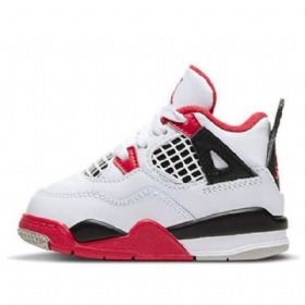 Nike Air Jordan 4 Retro Og Td Sko Til Børn Rød