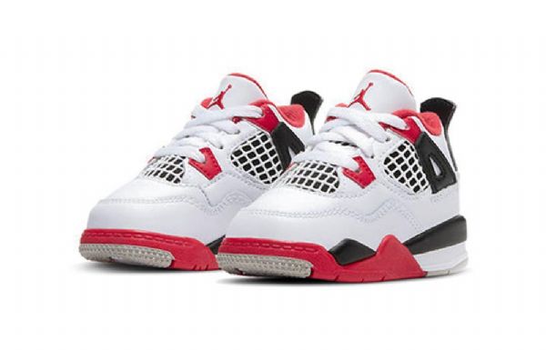 Nike Air Jordan 4 Retro Og Td Sko Til Børn Rød