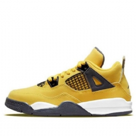 Nike Air Jordan 4 Retro Ps Basketball Sko Til Mænd Gul