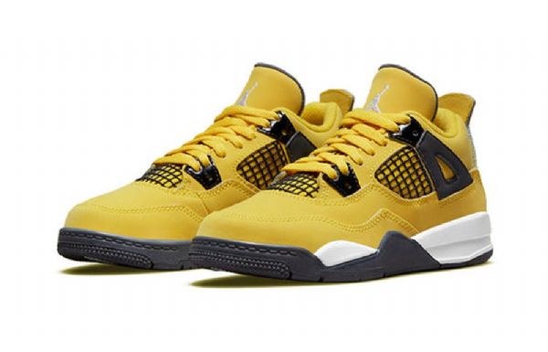 Nike Air Jordan 4 Retro Ps Basketball Sko Til Mænd Gul