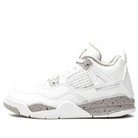 Nike Air Jordan 4 Retro Ps Basketball Sko Til Mænd Hvid