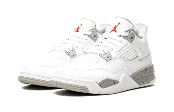 Nike Air Jordan 4 Retro Ps Basketball Sko Til Mænd Hvid