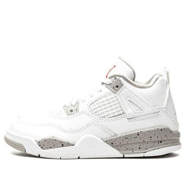 Nike Air Jordan 4 Retro Ps Basketball Sko Til Mænd Hvid
