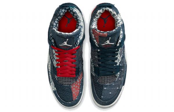 Nike Air Jordan 4 Retro Se Basketball Sko Til Mænd Mørkeblå Blå
