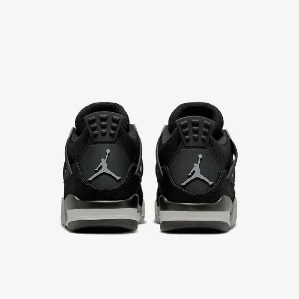 Nike Air Jordan 4 Retro Se Sko Til Børn Sort Hvid Rød Lysegrå