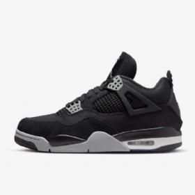 Nike Air Jordan 4 Retro Se Sko Til Mænd Sort Hvid Rød Lysegrå