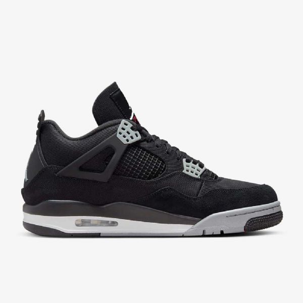 Nike Air Jordan 4 Retro Se Sko Til Mænd Sort Hvid Rød Lysegrå
