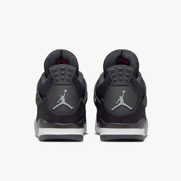 Nike Air Jordan 4 Retro Se Sko Til Mænd Sort Hvid Rød Lysegrå