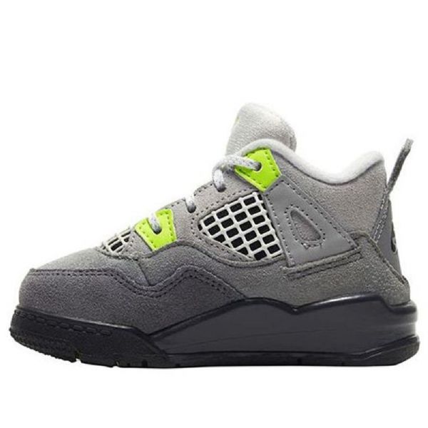 Nike Air Jordan 4 Retro Se Td Basketball Sko Til Børn Grå