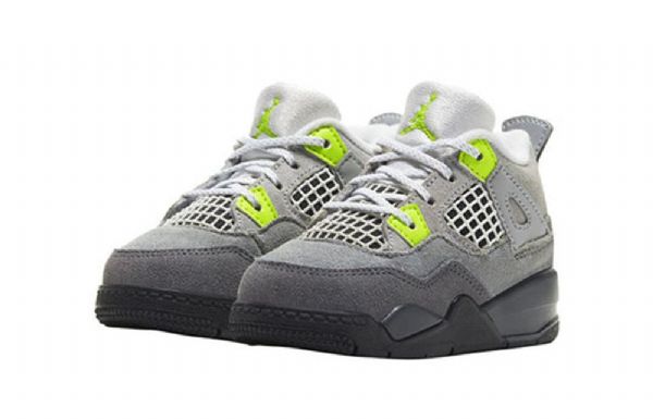 Nike Air Jordan 4 Retro Se Td Basketball Sko Til Børn Grå