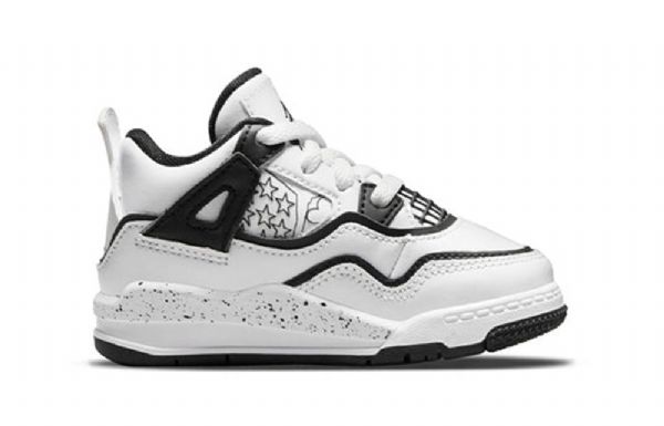 Nike Air Jordan 4 Retro Td Basketball Sko Til Børn Hvid