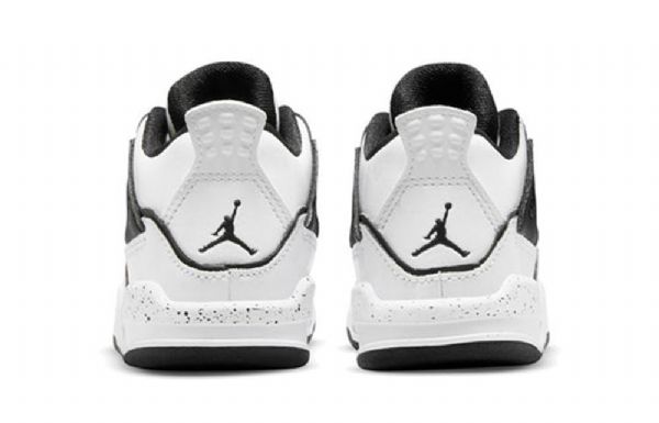 Nike Air Jordan 4 Retro Td Basketball Sko Til Børn Hvid