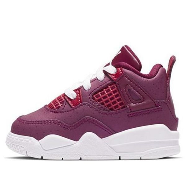 Nike Air Jordan 4 Retro Td Basketball Sko Til Børn Lilla