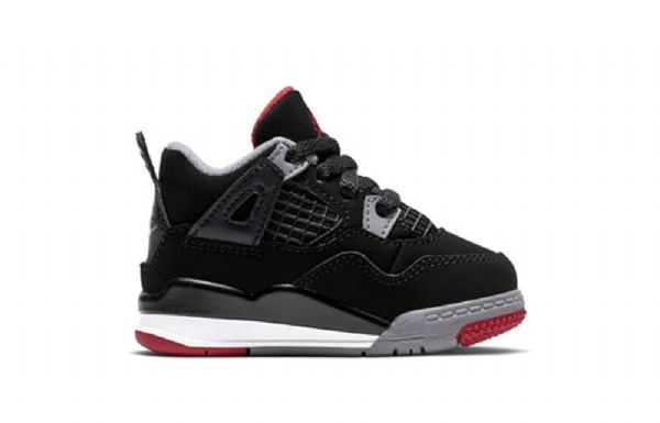 Nike Air Jordan 4 Retro Td Basketball Sko Til Mænd Sort Rød