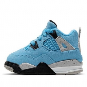 Nike Air Jordan 4 Retro Td Sko Til Børn Blå