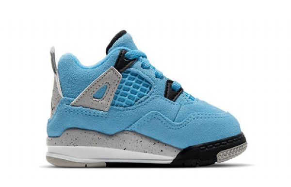 Nike Air Jordan 4 Retro Td Sko Til Børn Blå