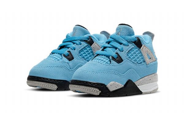 Nike Air Jordan 4 Retro Td Sko Til Børn Blå