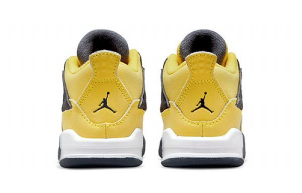Nike Air Jordan 4 Retro Td Sko Til Børn Gul