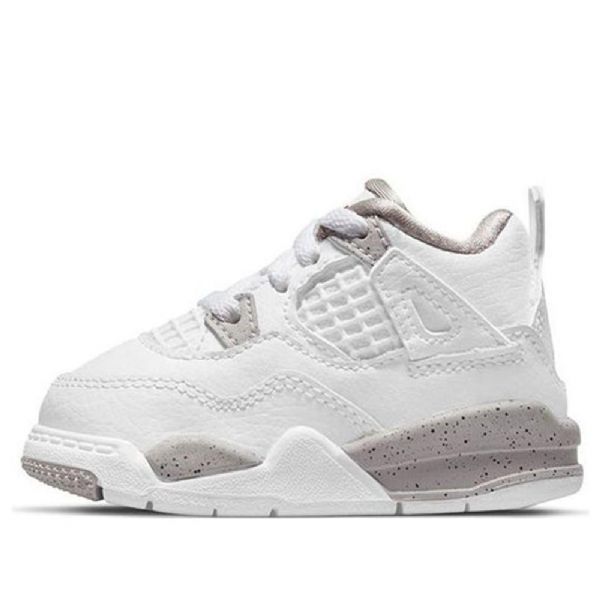 Nike Air Jordan 4 Retro Td Sko Til Børn Hvid