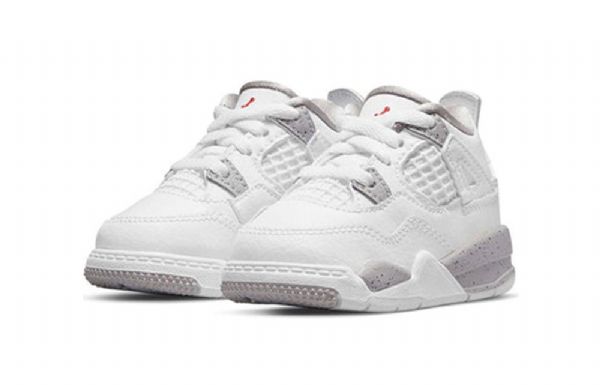 Nike Air Jordan 4 Retro Td Sko Til Børn Hvid