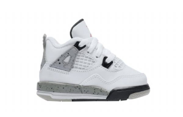 Nike Air Jordan 4 Retro Td Sko Til Børn Hvid