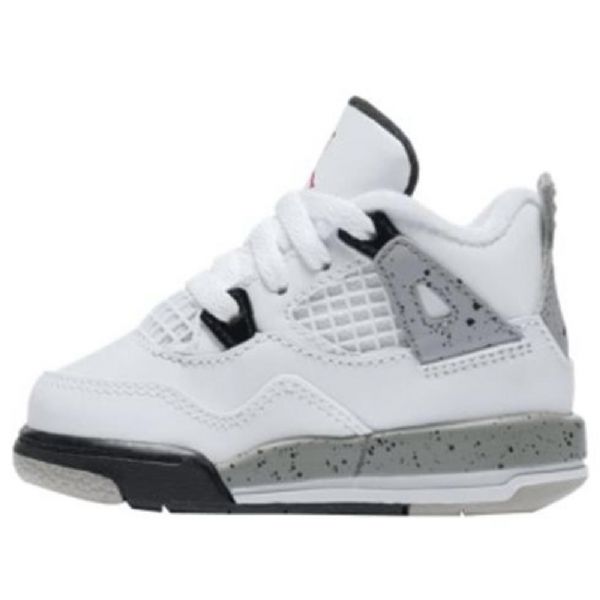 Nike Air Jordan 4 Retro Td Sko Til Børn Hvid