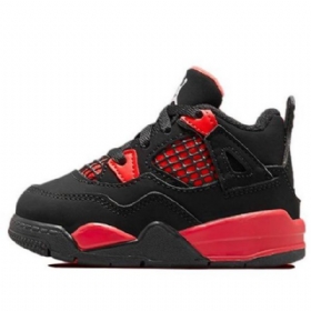 Nike Air Jordan 4 Retro Td Sko Til Børn Rød