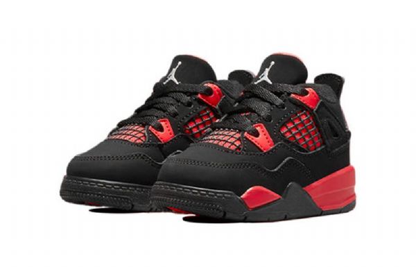 Nike Air Jordan 4 Retro Td Sko Til Børn Rød