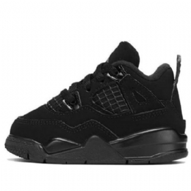 Nike Air Jordan 4 Retro Td Sko Til Børn Sort