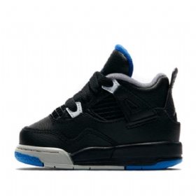 Nike Air Jordan 4 Retro Td Sko Til Børn Sort
