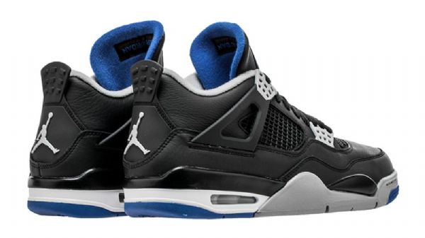 Nike Air Jordan 4 Royal Sko Til Mænd Sort Kongeblå Blå