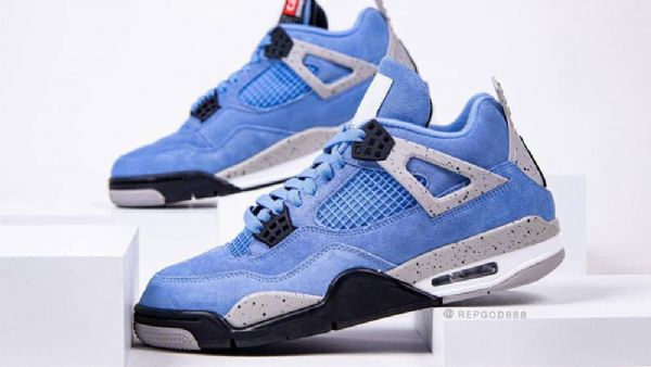 Nike Air Jordan 4 Sko Til Damer Blå