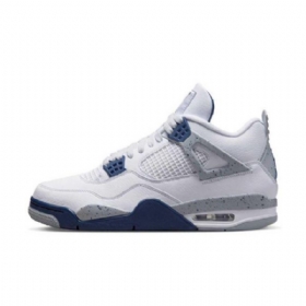 Nike Air Jordan 4 Sko Til Damer Marineblå
