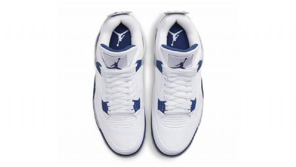 Nike Air Jordan 4 Sko Til Damer Marineblå