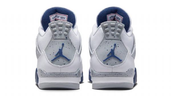 Nike Air Jordan 4 Sko Til Damer Marineblå