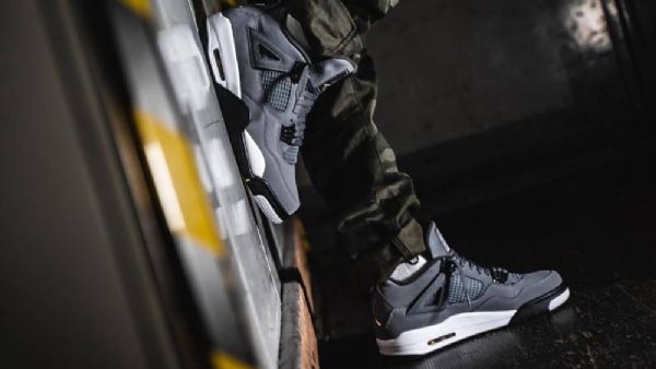 Nike Air Jordan 4 Sko Til Mænd Grå