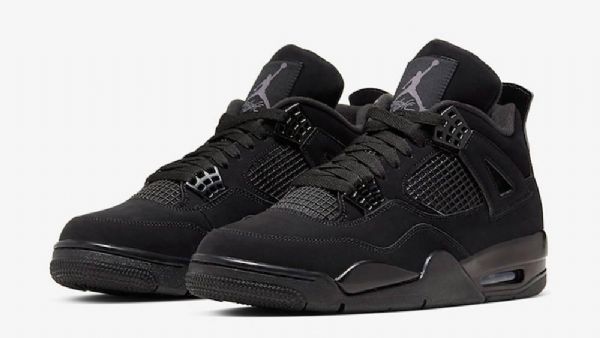 Nike Air Jordan 4 Sko Til Mænd Sort