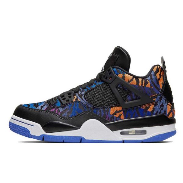 Nike Air Jordan 4 Sko Til Mænd Sort Flerfarvet