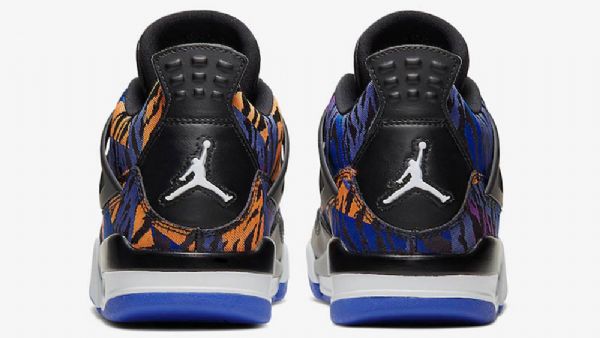 Nike Air Jordan 4 Sko Til Mænd Sort Flerfarvet