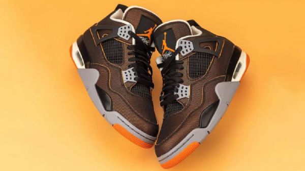 Nike Air Jordan 4 Starfish Sko Til Mænd Brun
