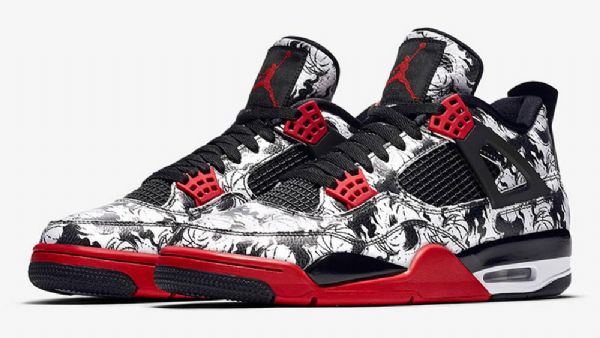 Nike Air Jordan 4 Tattoo Sko Til Mænd Flerfarvet
