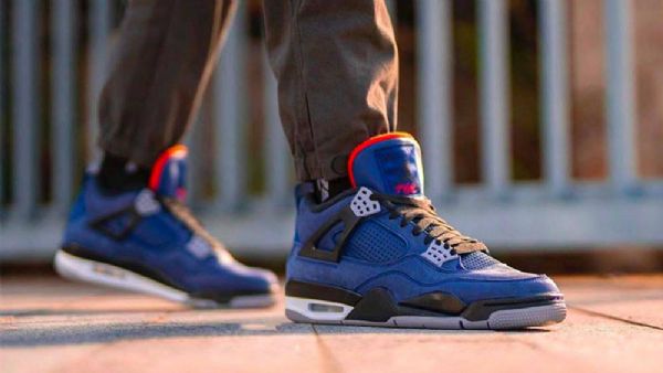 Nike Air Jordan 4 Vinter Loyal Sko Til Damer Blå