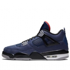 Nike Air Jordan 4 Vinter Retro Basketball Sko Til Mænd Blå